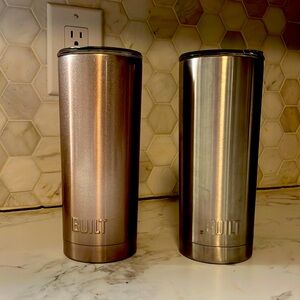 BUILT insulated 20oz tumbler cups with lids - colors are pink and silver!